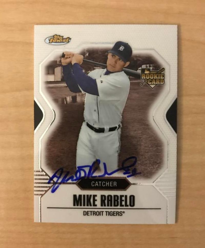 MIKE RABELO DETROIT TIGERS SIGNED AUTOGRAPHED 2007 TOPPS FINEST CARD #141 W/COA 