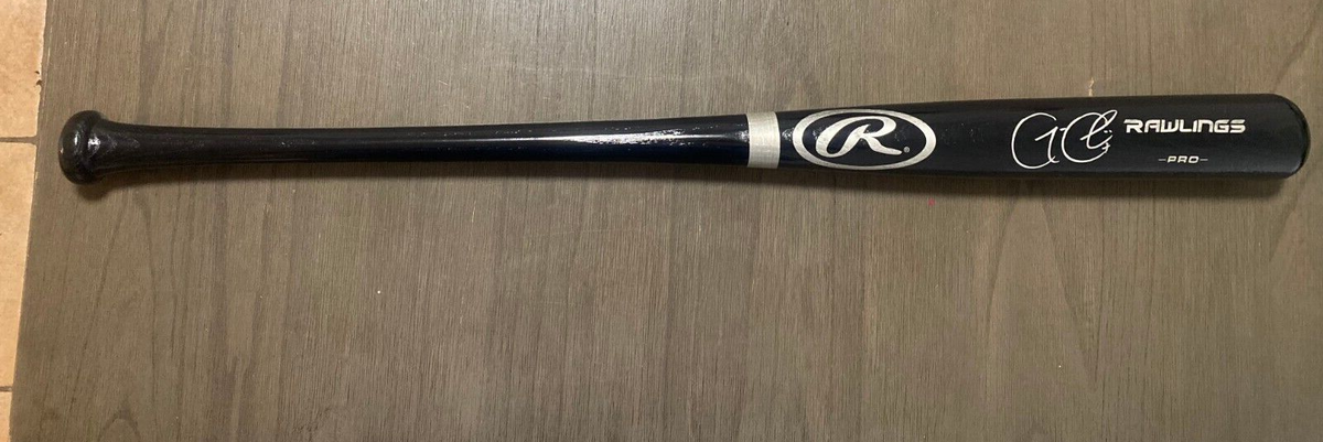 GAVIN CECCHINI NEW YORK METS SIGNED AUTOGRAPHED RAWLINGS BLACK BAT W/COA