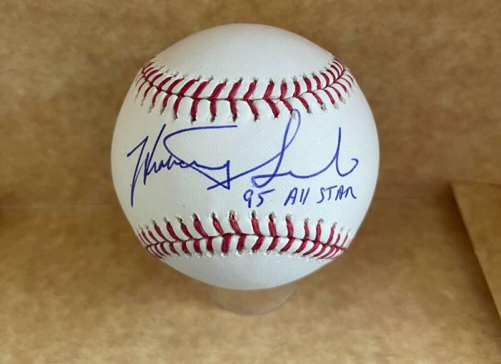 HEATHCLIFF SLOCUMB 95 ALL STAR SIGNED AUTOGRAPHED M.L. BASEBALL BAS BA29558