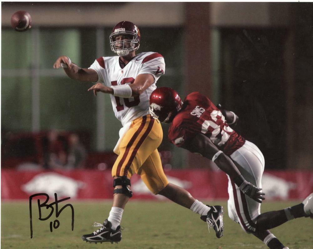 JOHN DAVID BOOTY USC TROJANS QB SIGNED AUTOGRAPHED 8X10 PHOTO W/ COA