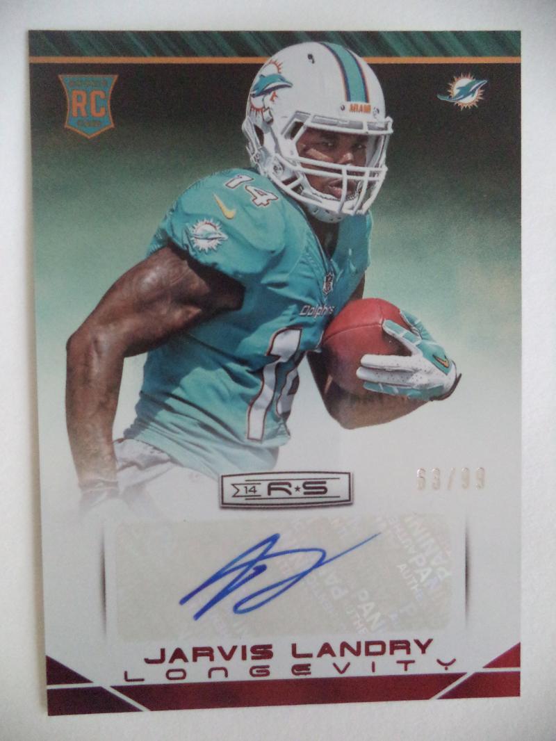 JARVIS LANDRY ROOKIE AUTO #148 LONGEVITY 63/99 AUTOGRAPHED SIGNED DOLPHINS 