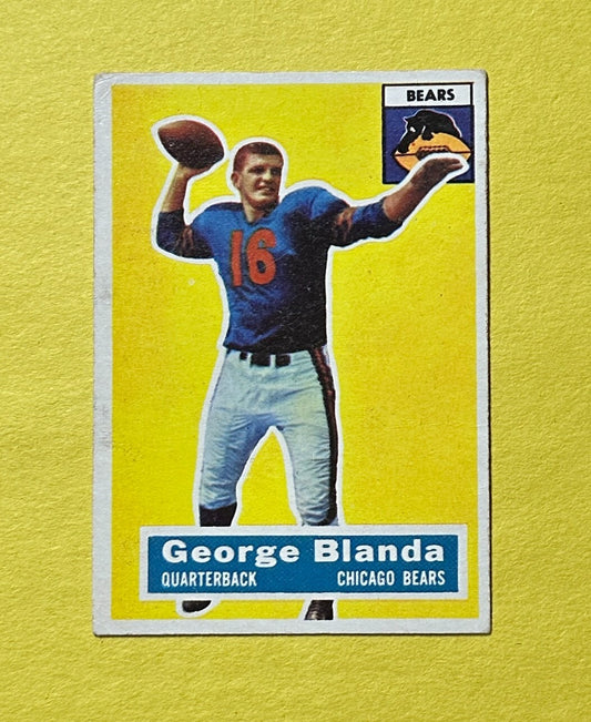 1956 TOPPS GEORGE BLANDA #11 BEARS HOF