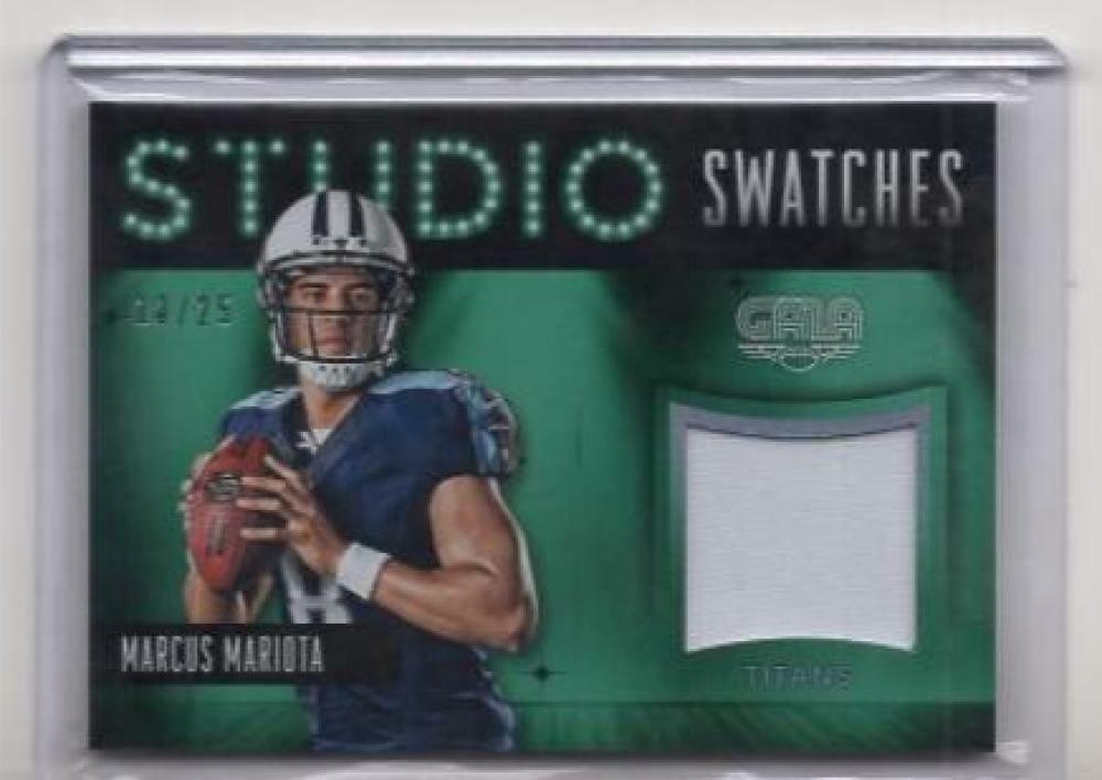 MARCUS MARIOTA PANINI GALA STUDIO SWATCHES TITANS GAME WORN /25