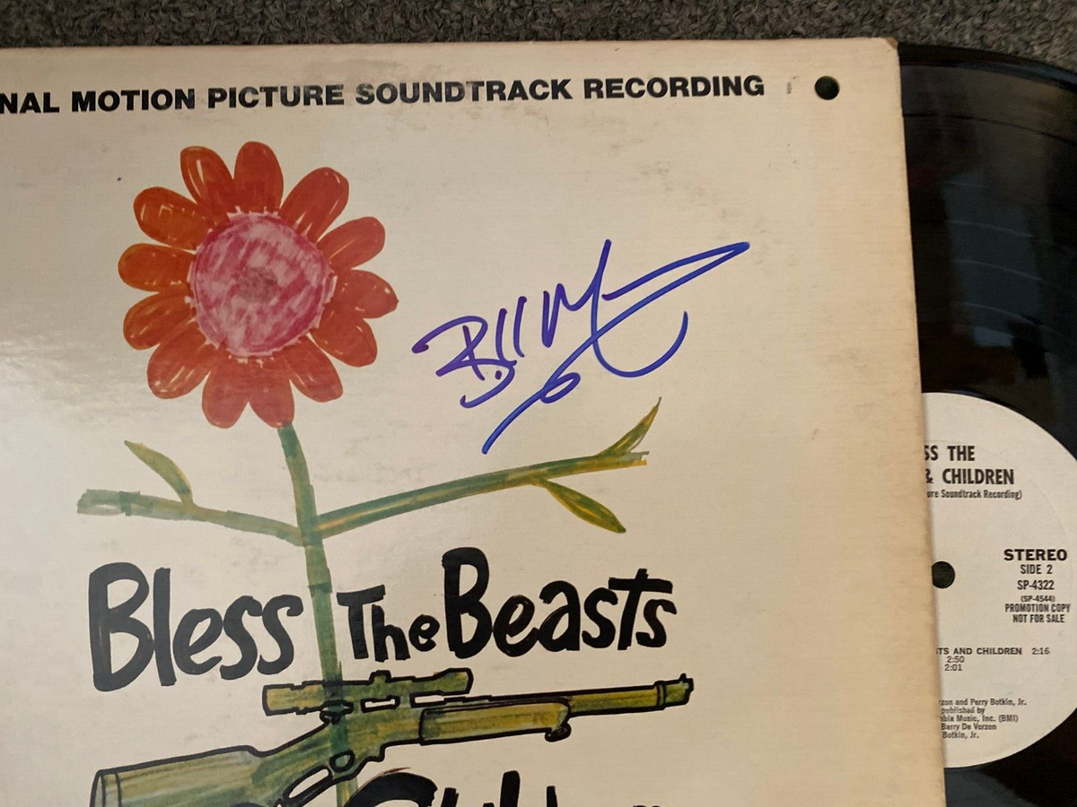 BILL MUMY BLESS THE BEATS & CHILDREN SIGNED AUTOGRAPHED ALBUM COVER W/COA