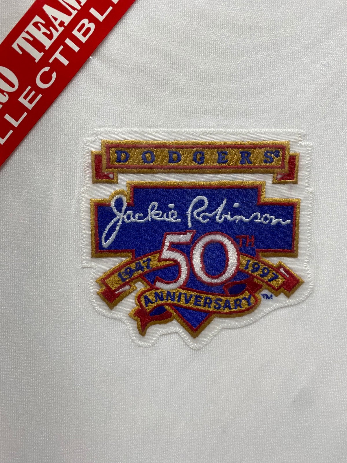 PRO TEAM COLLECTIBLES JACKIE ROBINSON DODGERS 50TH ANNIVERSARY EMBLEM PATCH RARE