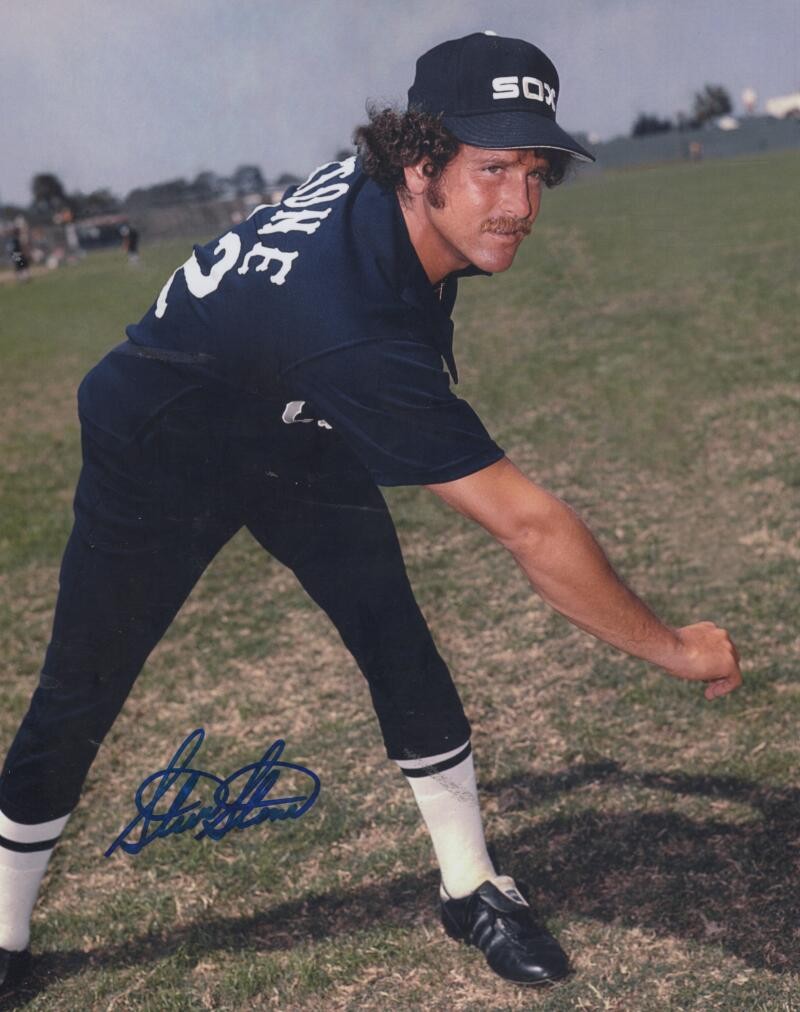 STEVE STONE CHICAGO WHITE SOX SIGNED AUTOGRAPHED 8X10 PHOTO W/ COA
