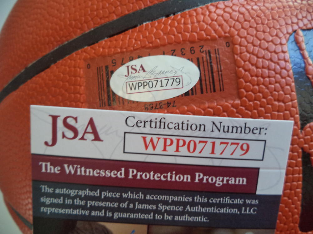 KEVIN  KNOX KNICKS SIGNED SPALDING BASKETBALL "9TH OVERALL" ROOKIE JSA WPP071779