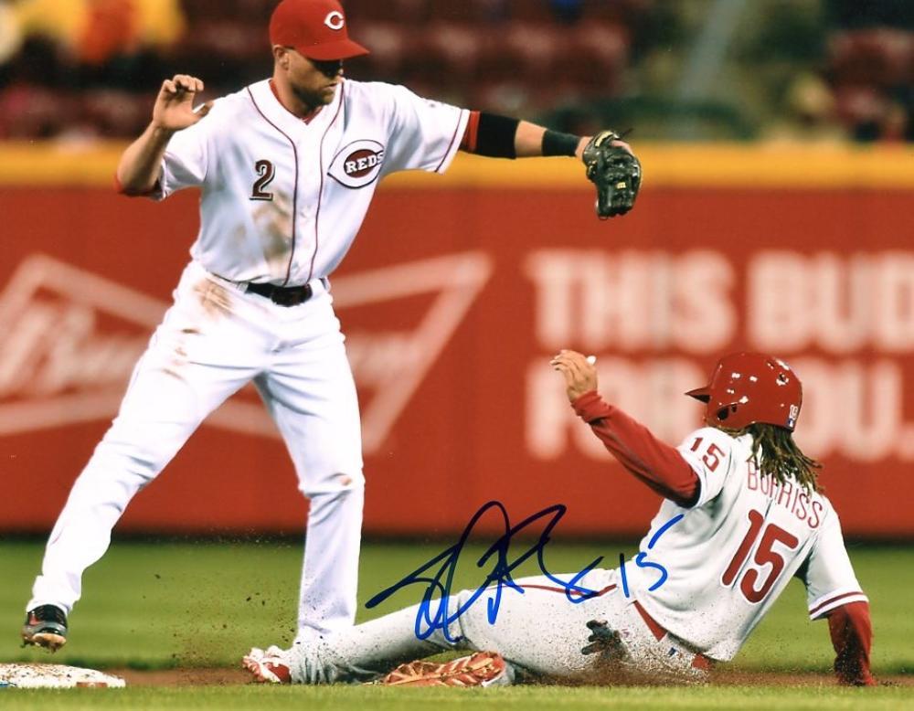 EMMANUEL BURRISS PHILADELPHIA PHILLIES SIGNED AUTOGRAPHED  8X10 PHOTO W/COA
