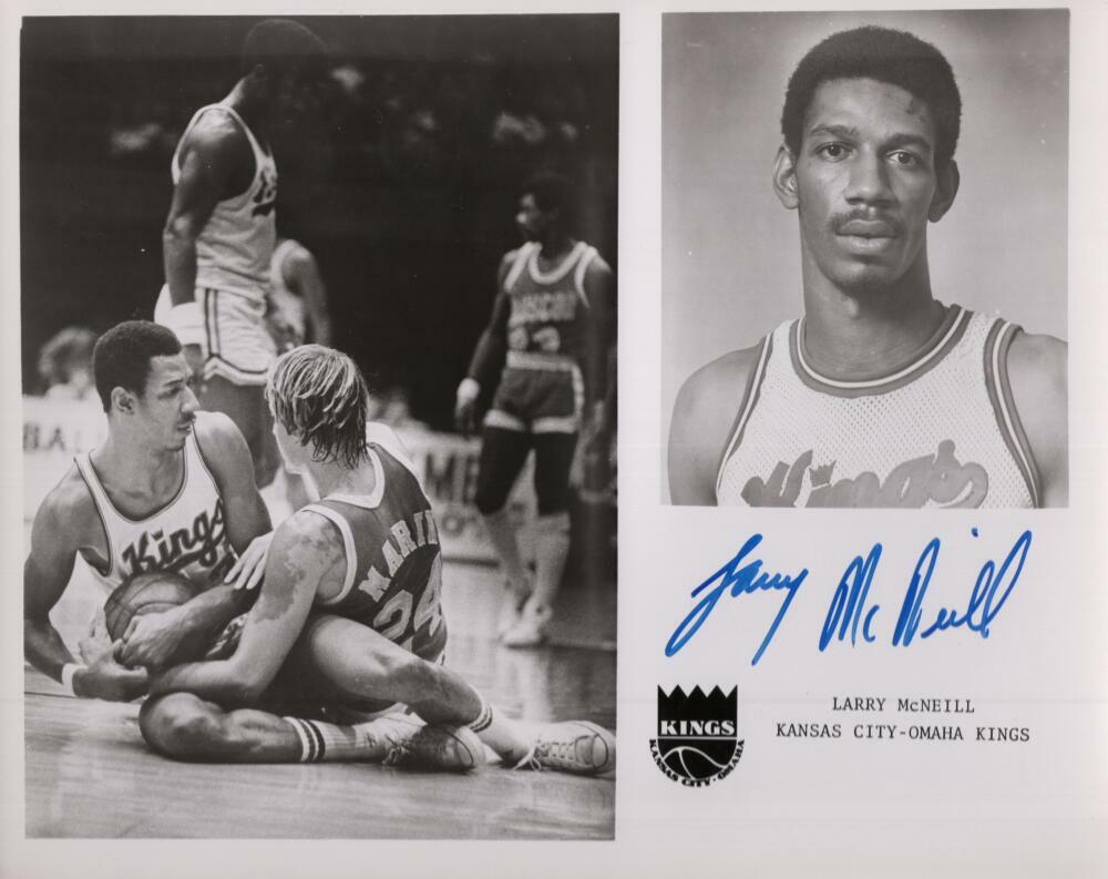 LARRY MCNEILL KANSAS CITY KINGS RARE  SIGNED AUTOGRAPHED 8X10 PHOTO W/ COA