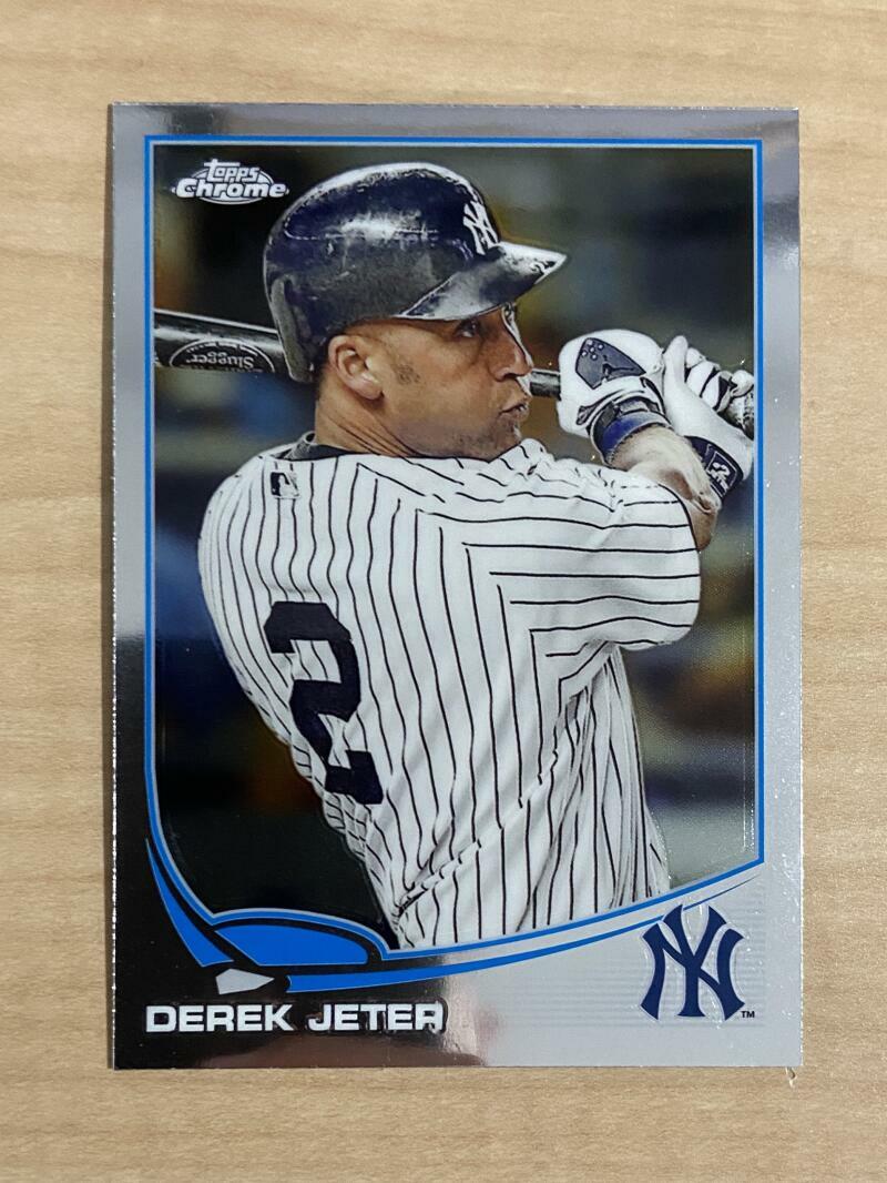 DEREK JETER NEW YORK YANKEES 2013 TOPPS CHROME CARD #10 