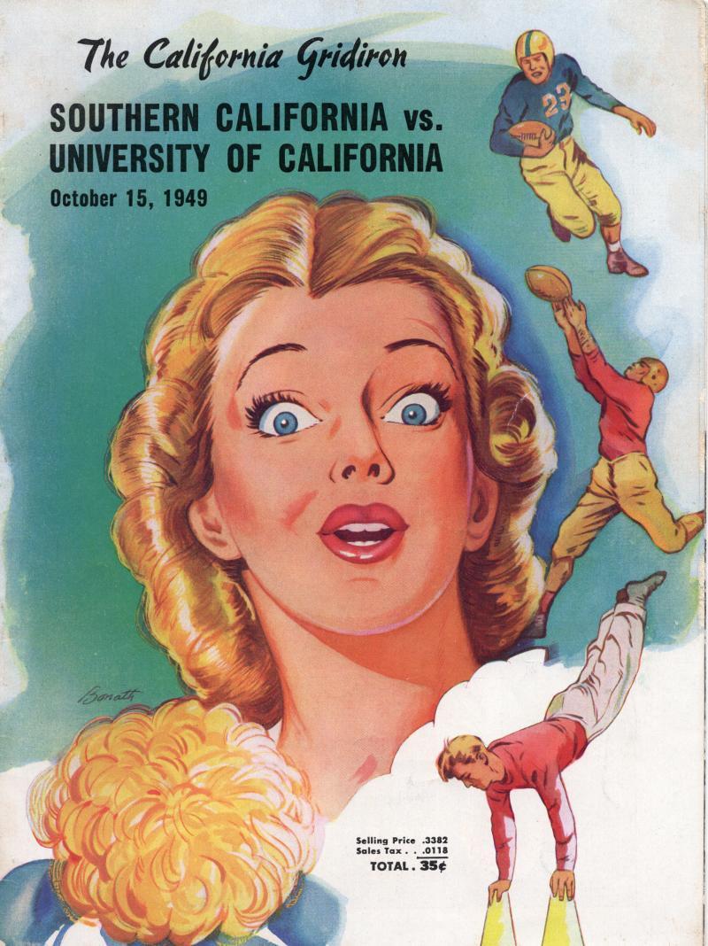 SOUTHERN CALIFORNIA VS CAL OCT 10, 1949 MINT  PROGRAM