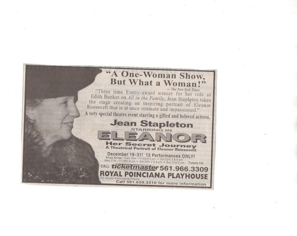 JEAN STAPLETON EDITH DECEASED SIGNED AUTOGRAPHED 8X10 PHOTO W/COA 