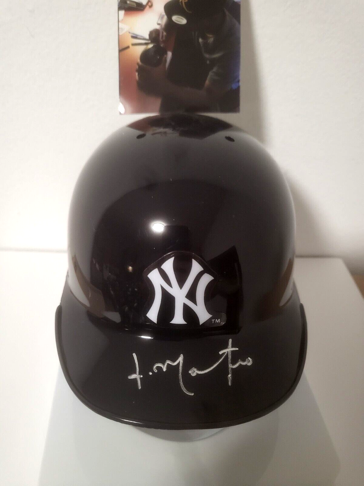 JORGE MATEO NEW YORK YANKEES SIGNED AUTOGRAPHED MINI HELMET W/COA & PROOF PIC