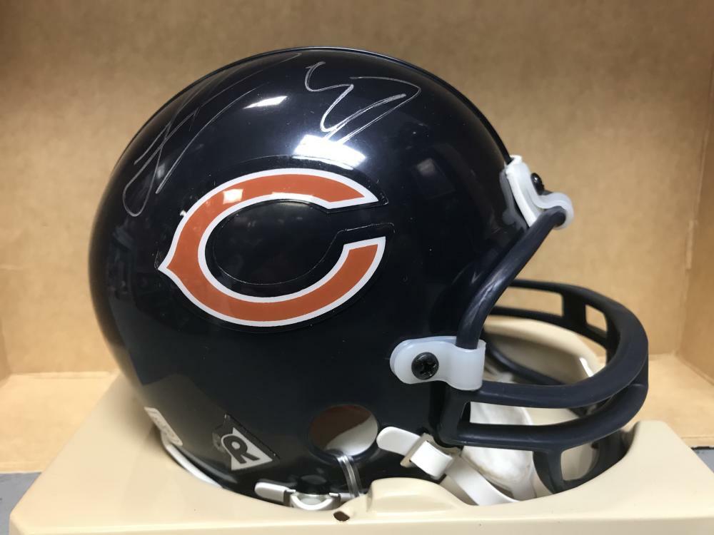 ANTHONY THOMAS CHICAGO BEARS SIGNED RIDDELL MINI HELMET W/ COA