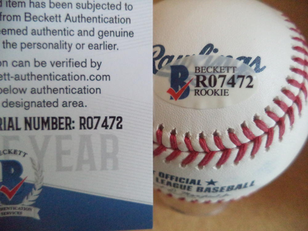 STARLING HEREDIA LA DODGERS ROOKIE YEAR SIGNED AUTO M.L BASEBALL BECKETT R07472