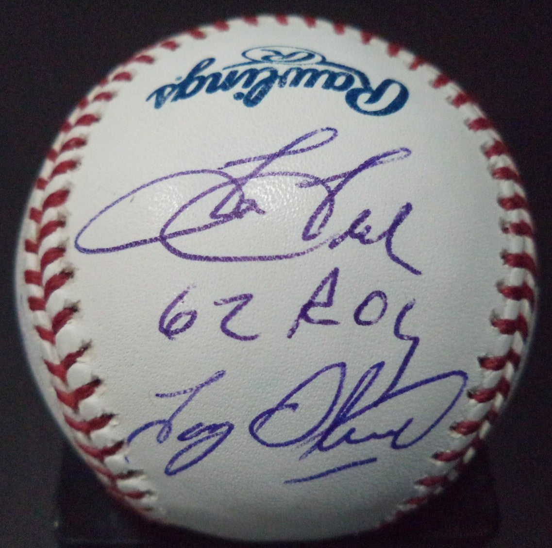 R.O.Y. BALL CEPEDA SIEVERS DAWSON DARK OLIVAS TRESH BAHNSEN SIGNED M.L. BASEBALL