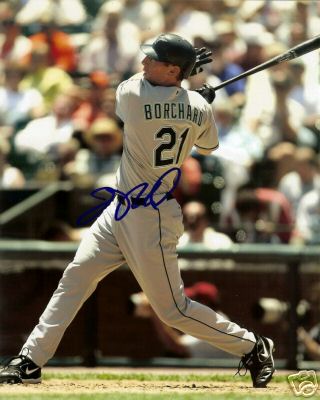 JOE BORCHARD   FLORIDA MARLINS   SIGNED 8X10 PHOTO