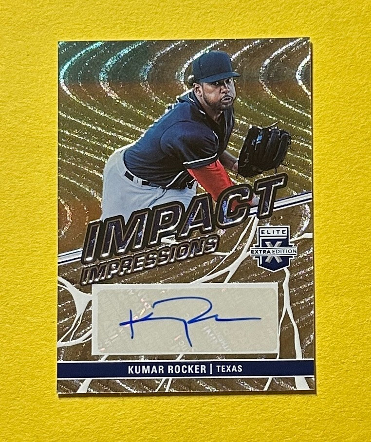 2023 PANINI ELITE EXTRA EDITION KUMAR ROCKER IMPACT IMPRESSIONS AUTO #II-KMR