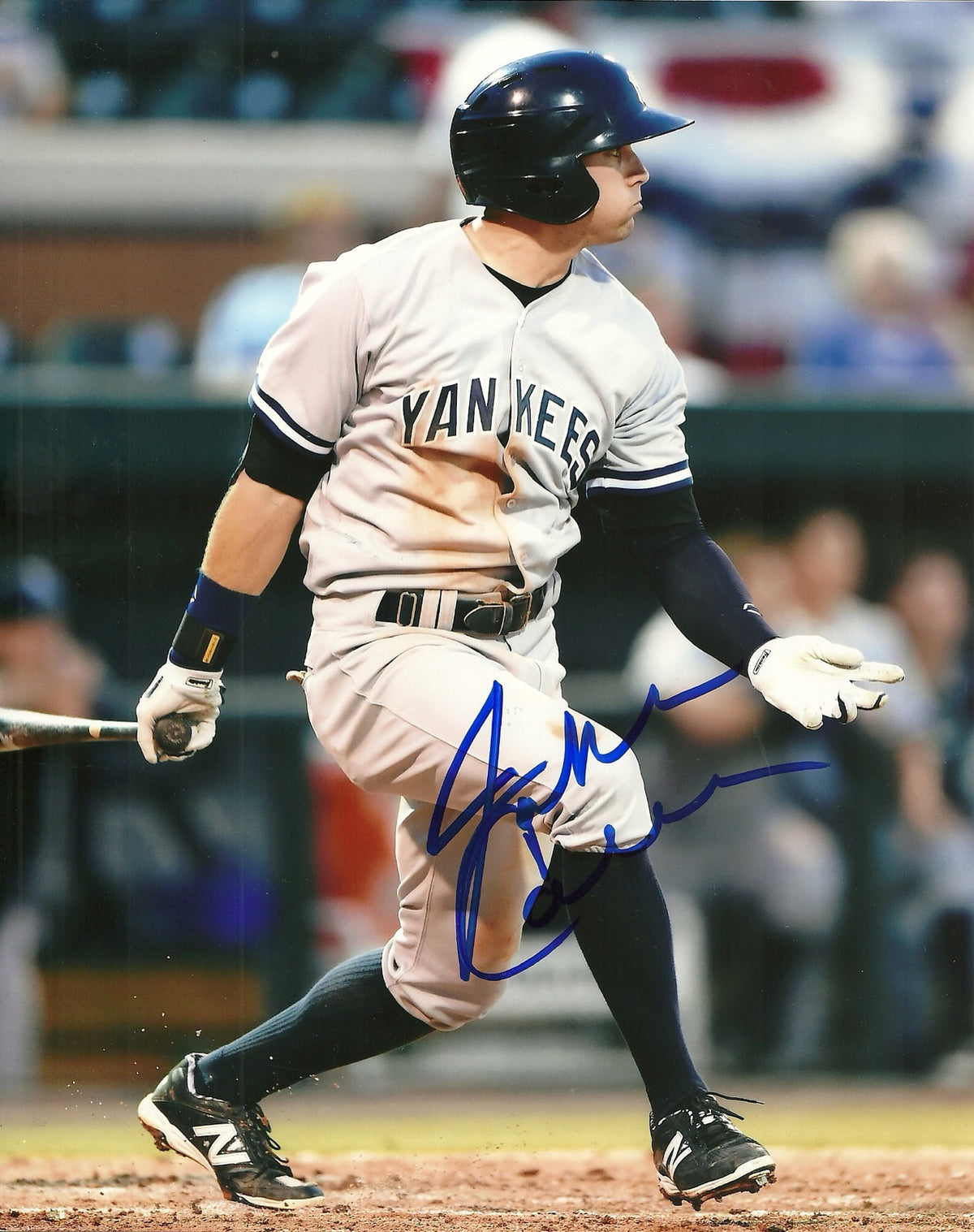 JAKE CAVE NEW YORK YANKEES SIGNED AUTO 8x10 PHOTO W/COA