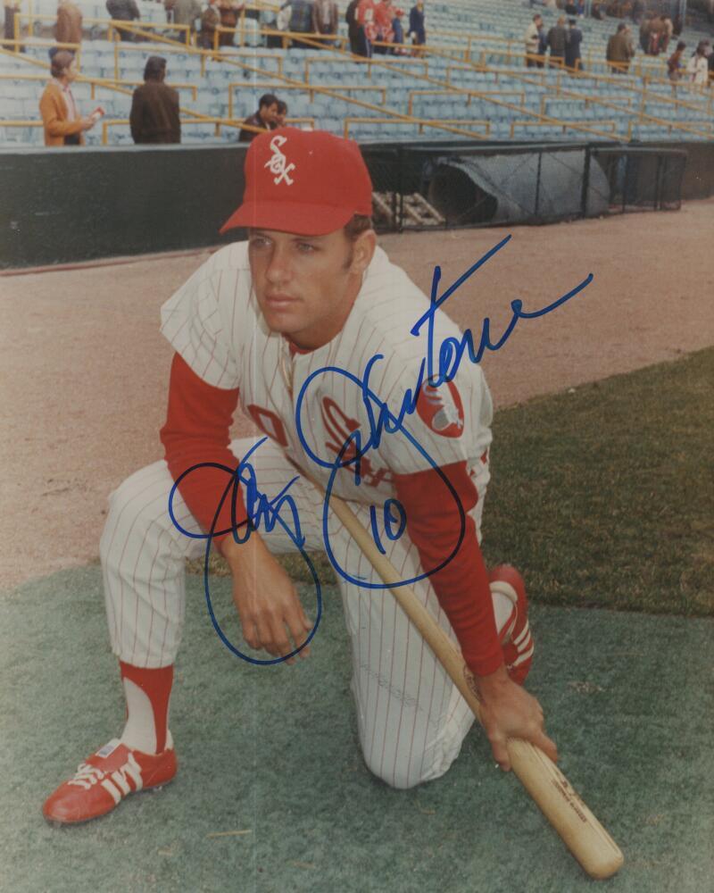 JAY JOHNSTONE  WHITE SOX SIGNED AUTOGRAPHED 8X10 PHOTO W/ COA