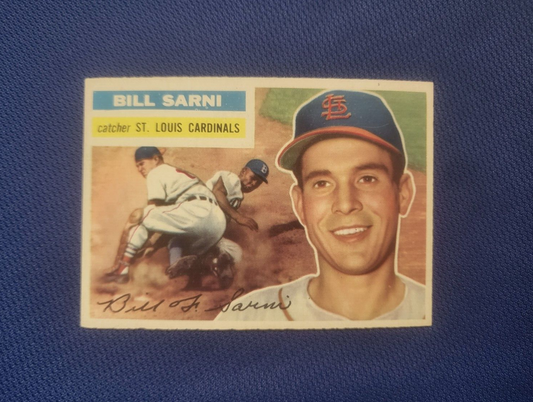 1956 TOPPS BILL SARNI ST. LOUIS CARDINALS #247 CARD VINTAGE SET-BREAK