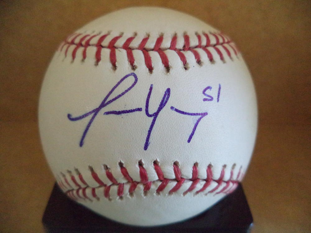 TERRELL YOUNG CINCINNATI REDS AUTOGRAPHED SIGNED M.L. BASEBALL W/COA 