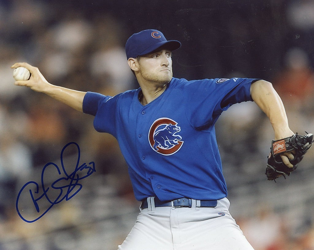 CHRIS  CARPENTER  CHICAGO  CUBS   SIGNED 8X10 PHOTO