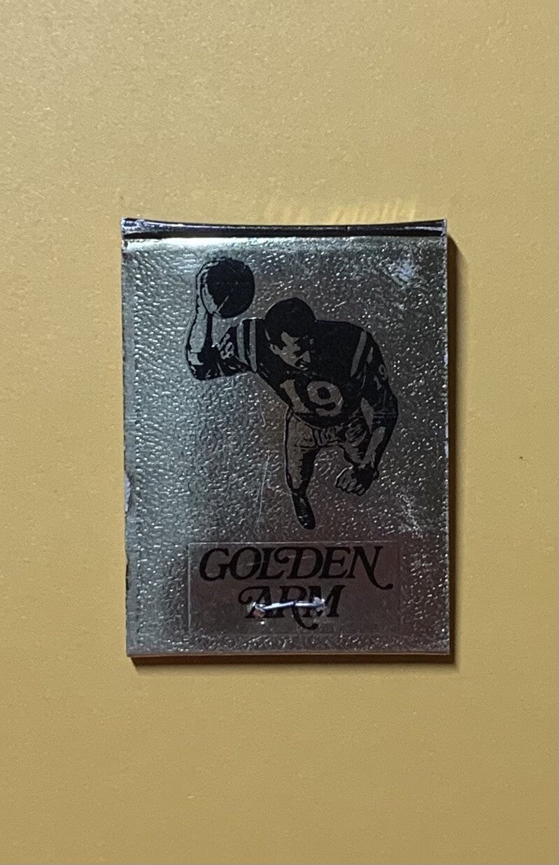 JOHNNY UNITAS GOLDEN ARM RESTAURANT UNUSED MATCH PACK 