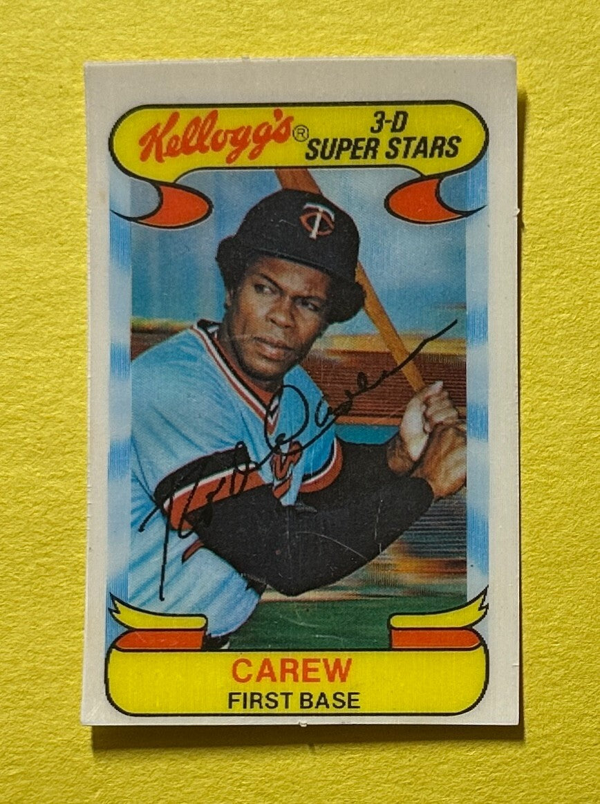 1978 KELLOGG'S 3-D SUPER STARS ROD CAREW #29 TWINS HOF