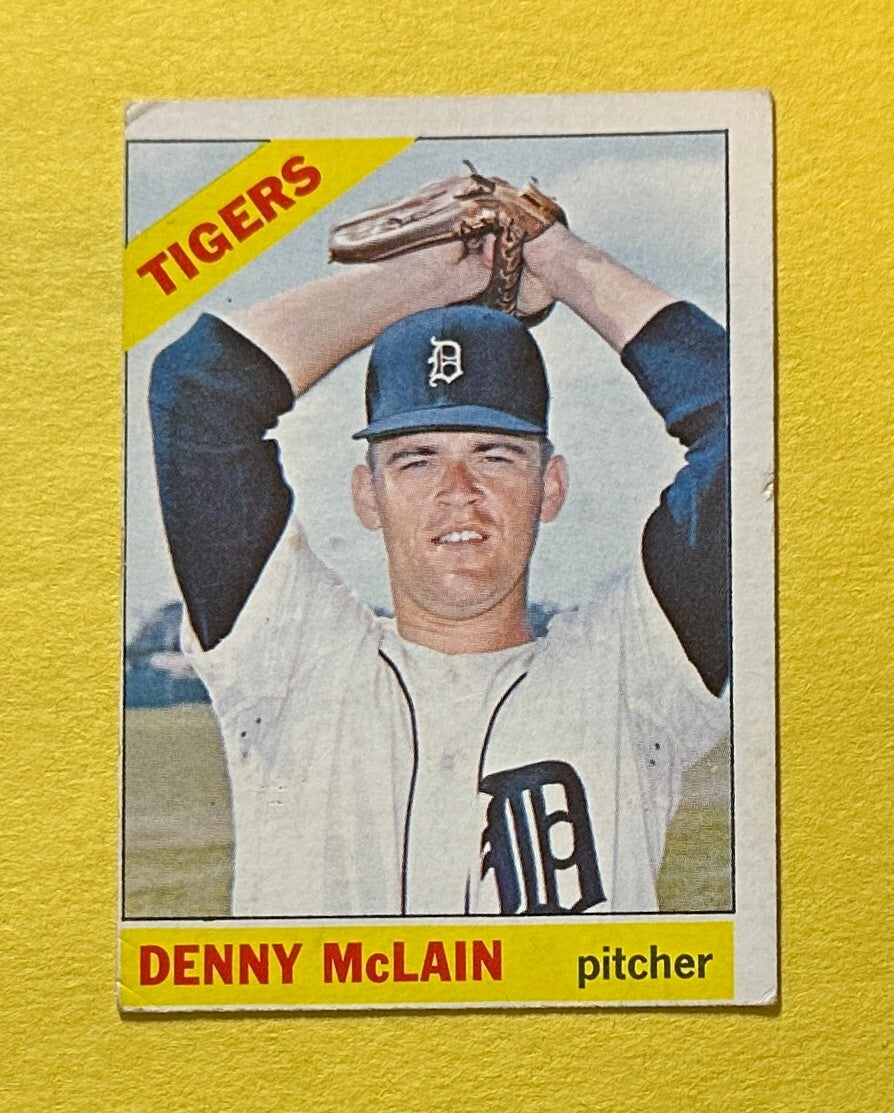 1966 TOPPS DENNY MCLAIN #540 TIGERS HIGH NUMBER