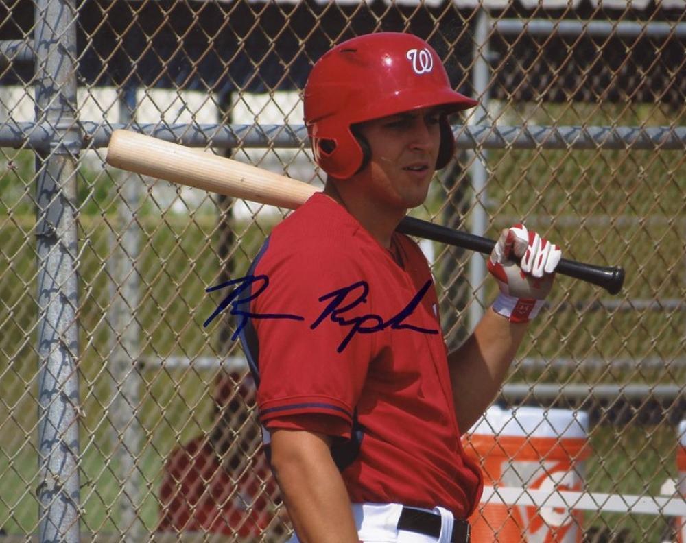 RYAN RIPKEN WASHINGTON NATIONALS SIGNED 8X10 PHOTO W/COA