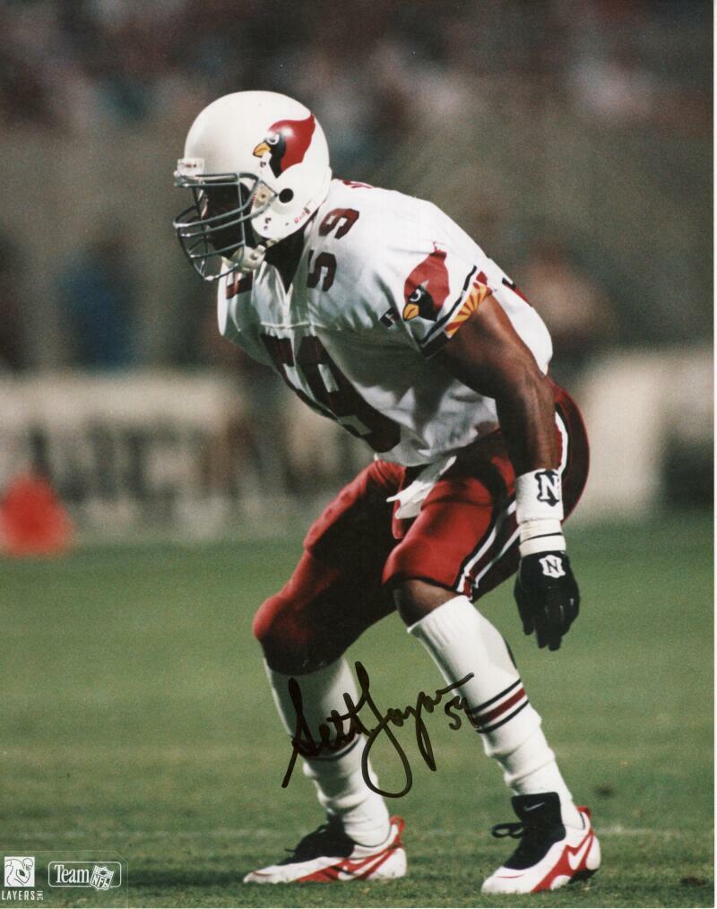 SETH JOYNER  ARIZONA CARDINALS   SIGNED AUTOGRAPHED 8X10 PHOTO W/ COA