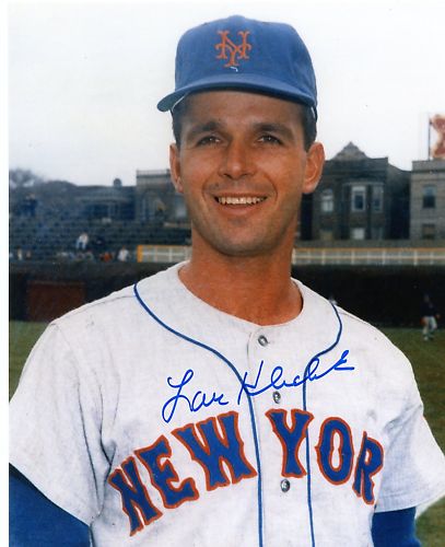 LOU  KLIMCHOCK   NEW YORK  METS    SIGNED 8X10