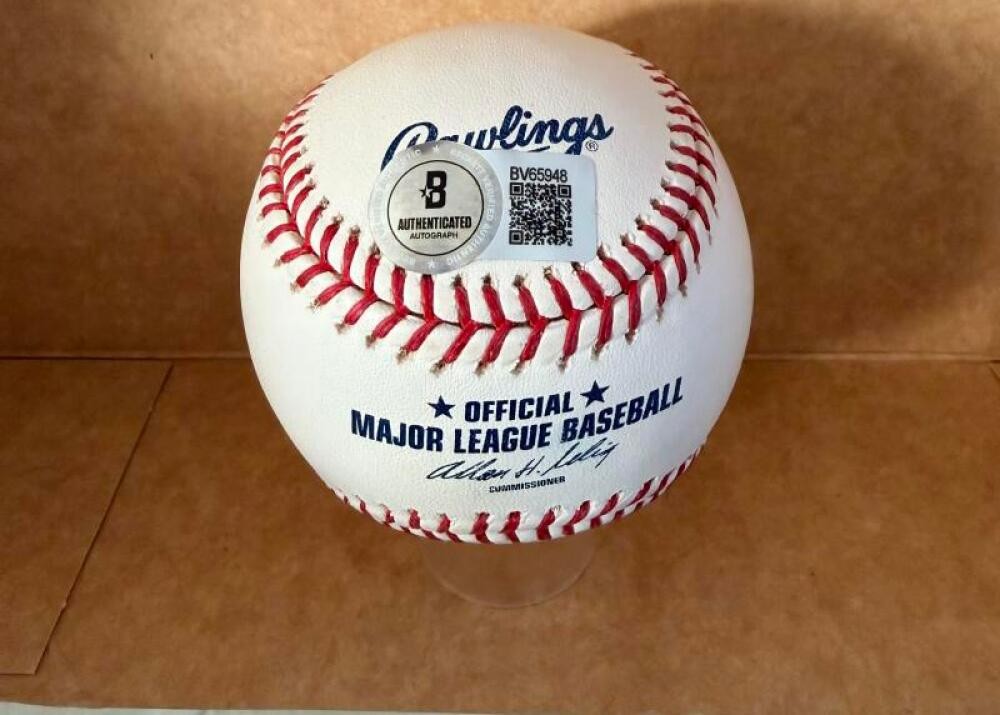 FRANK TORRE MILWAUKEE BRAVES SIGNED AUTO M.L. BASEBALL BECKETT AUTH
