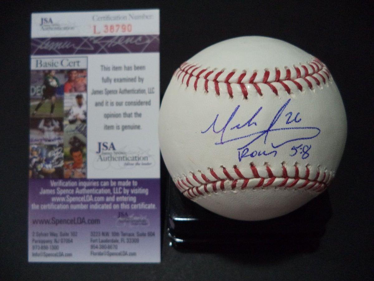 MARK APPEL HOUSTON ASTROS SIGNED AUTOGRAPHED ROMLB BASEBALL JSA COA #L38790
