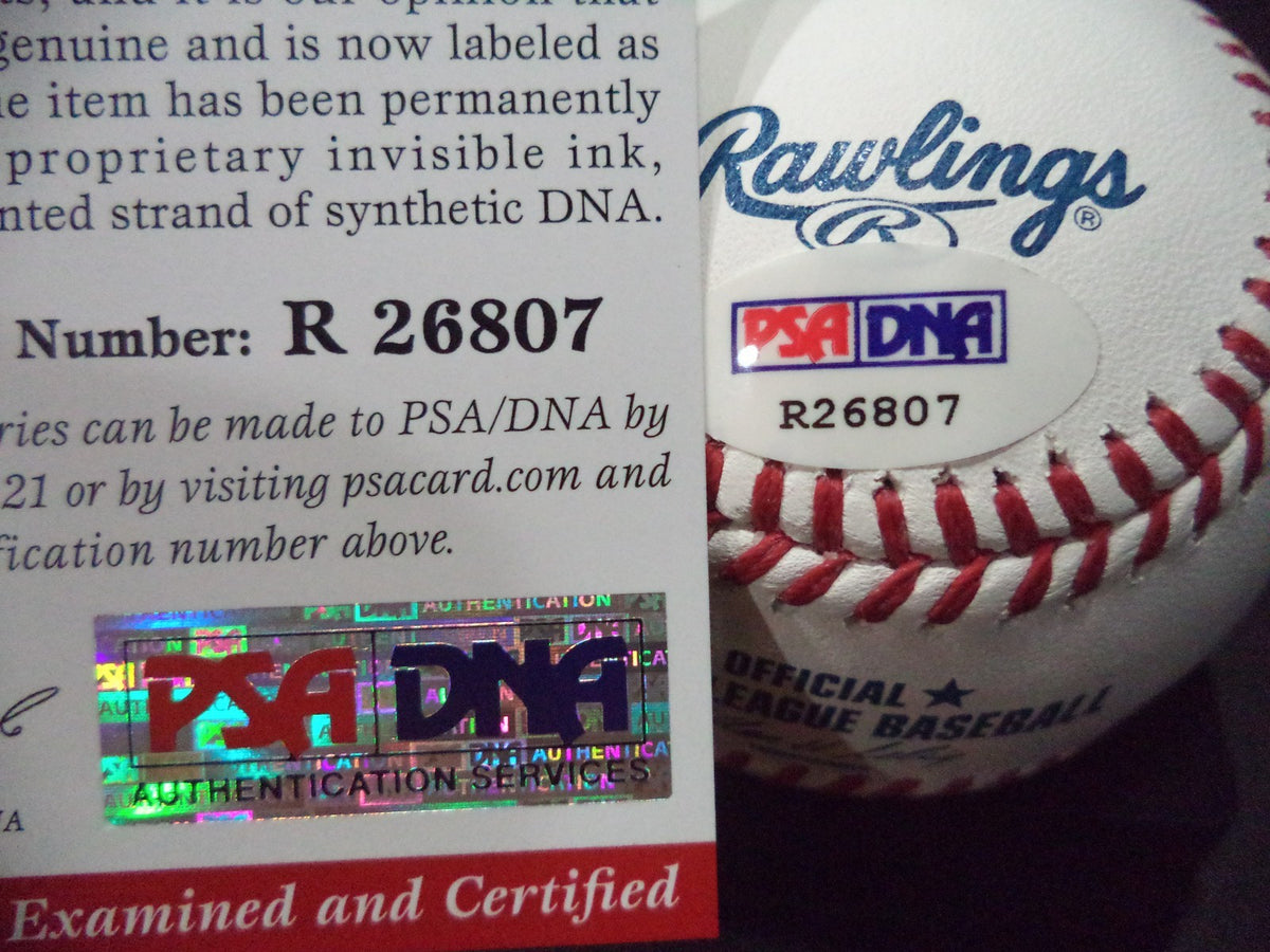 DANIEL CARBONELL GIANTS SIGNED M.L. BASEBALL "ROOKIE GRAPH"  PSA/DNA COA #R26807