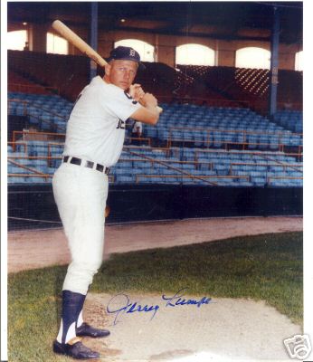 JERRY LUMPE DETROIT TIGERS SIGNED 8X10 PHOTO W/COA