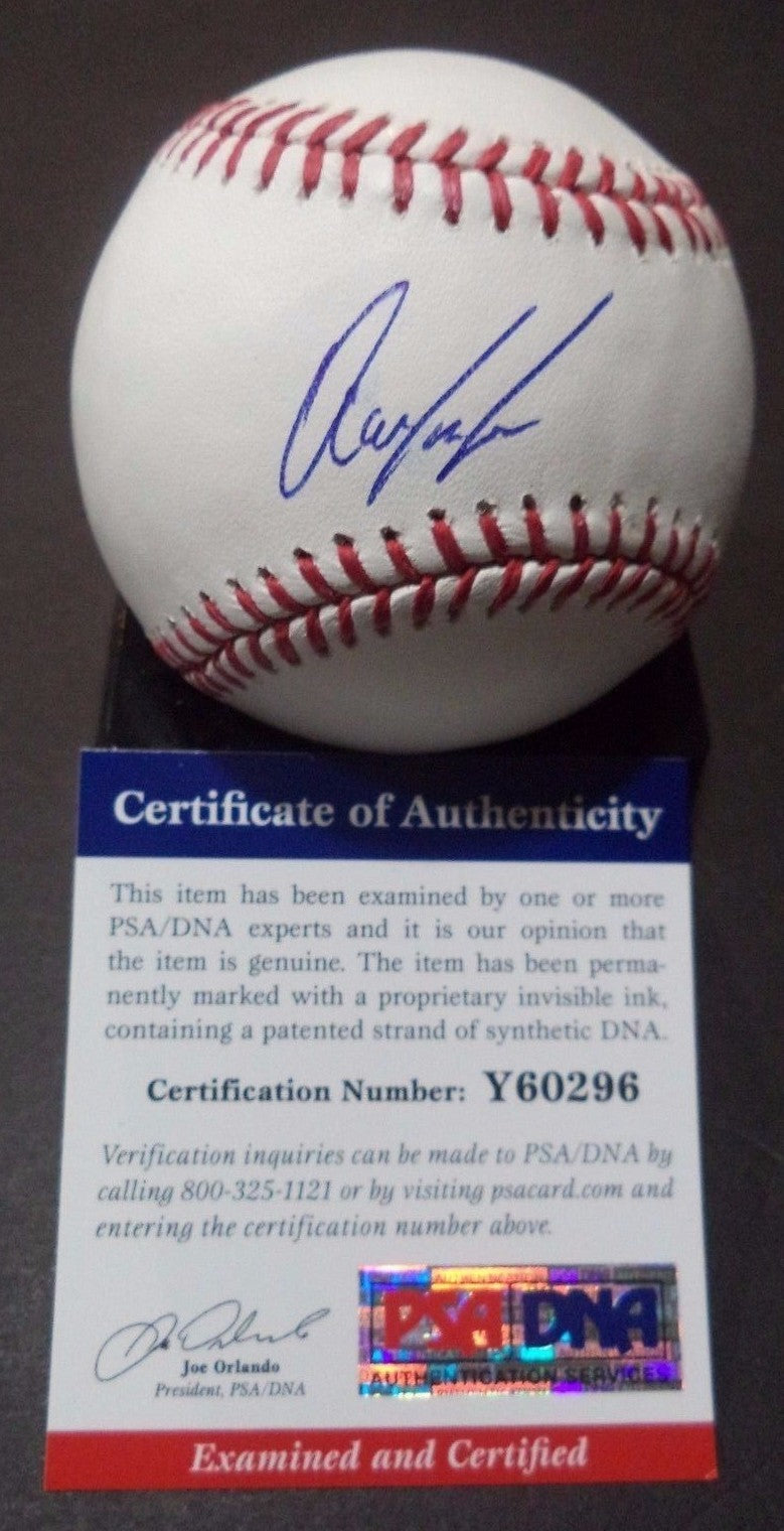 ALFREDO SIMON DETROIT TIGERS AUTOGRAPHED SIGNED M.L BASEBALL PSA/DNA COA #Y60296