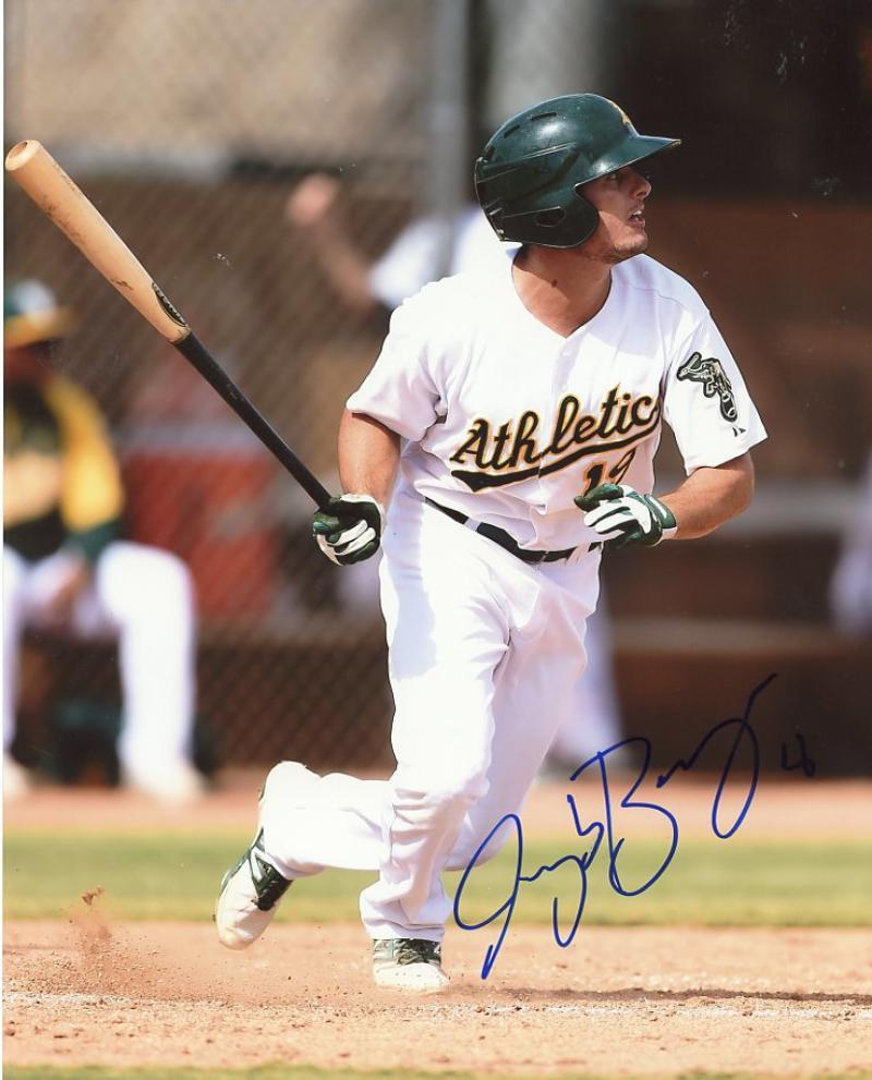 JAKE BRIGHAM OAKLAND A'S SIGNED AUTOGRAPHED 8X10 PHOTO W/COA