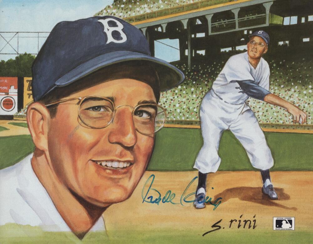 CLYDE KING  BROOKLYN DODGERS SIGNED AUTOGRAPHED 8X10 PHOTO W/ COA