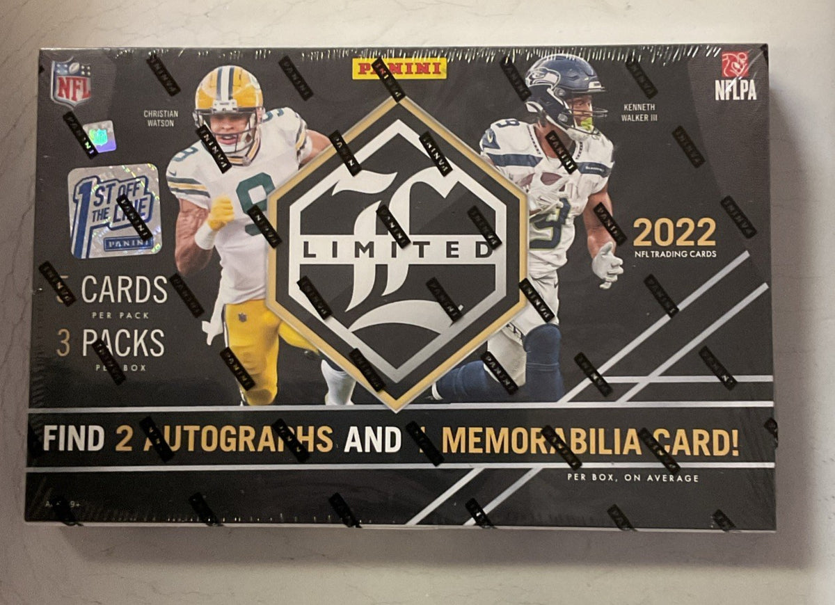 2022 PANINI LIMITED NFL FOOTBALL HOBBY BOX FOTL FIRST OF THE LINE FACTORY SEALED