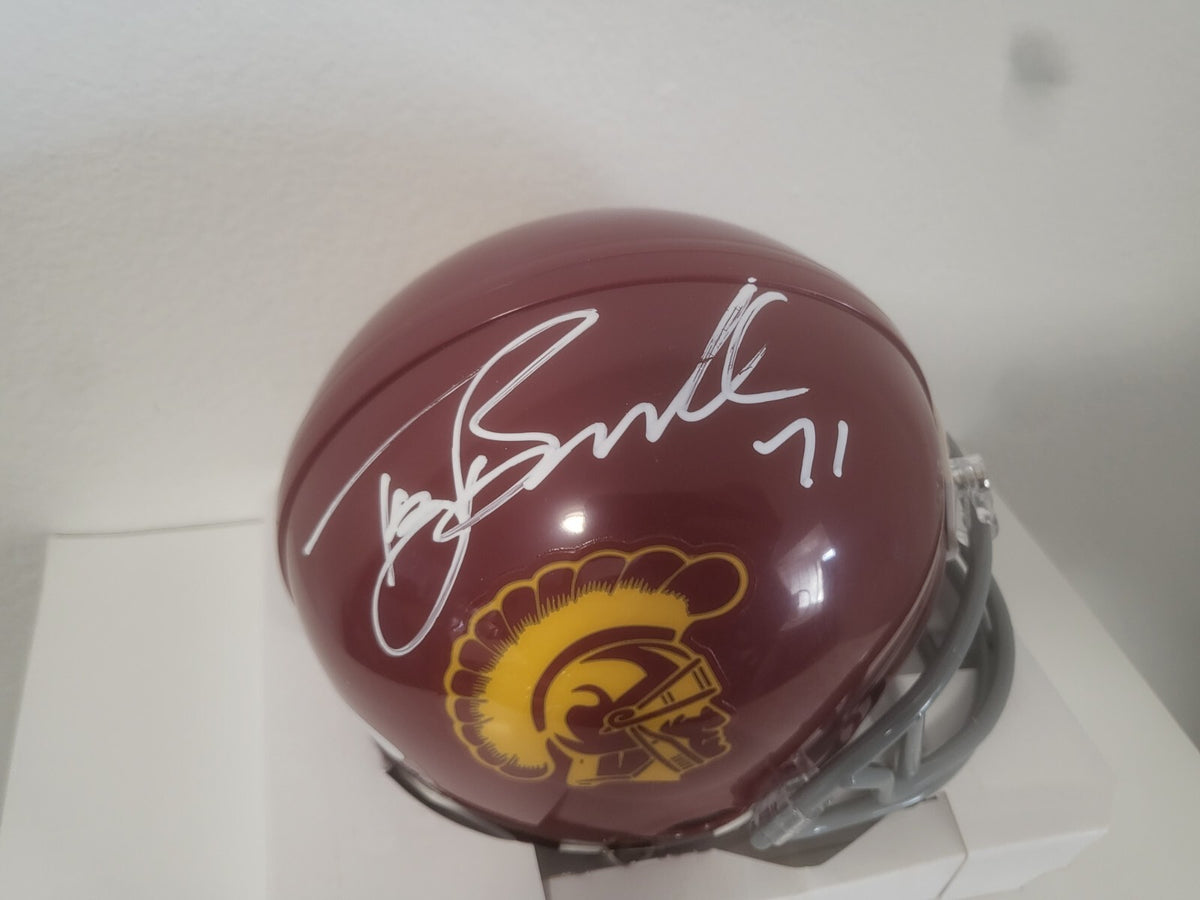 TONY BOSELLI USC TROJANS SIGNED AUTOGRAPHED AUTO MINI HELMET JSA *