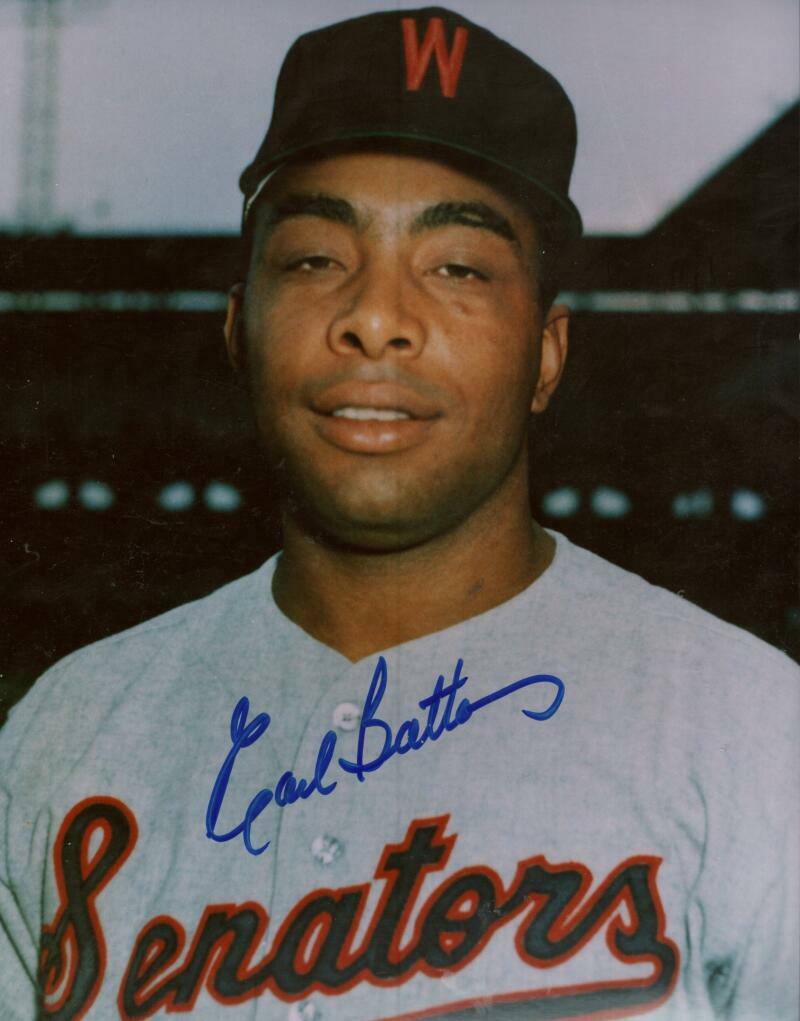 EARL BATTEY  WASHINGTON SENATORS SIGNED 8X10 PHOTO W/ COA
