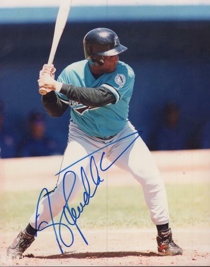 TERRY PENDLETON FLORIDA MARLINS  SIGNED AUTOGRAPHED 8X10 PHOTO W/ COA