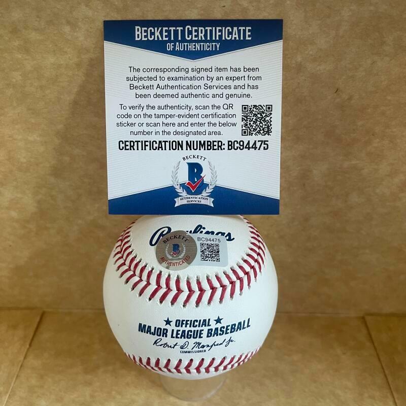 PEDRO GUERRERO 87 WS MVP DODGERS SIGNED AUTO M.L. BASEBALL BAS BC94475