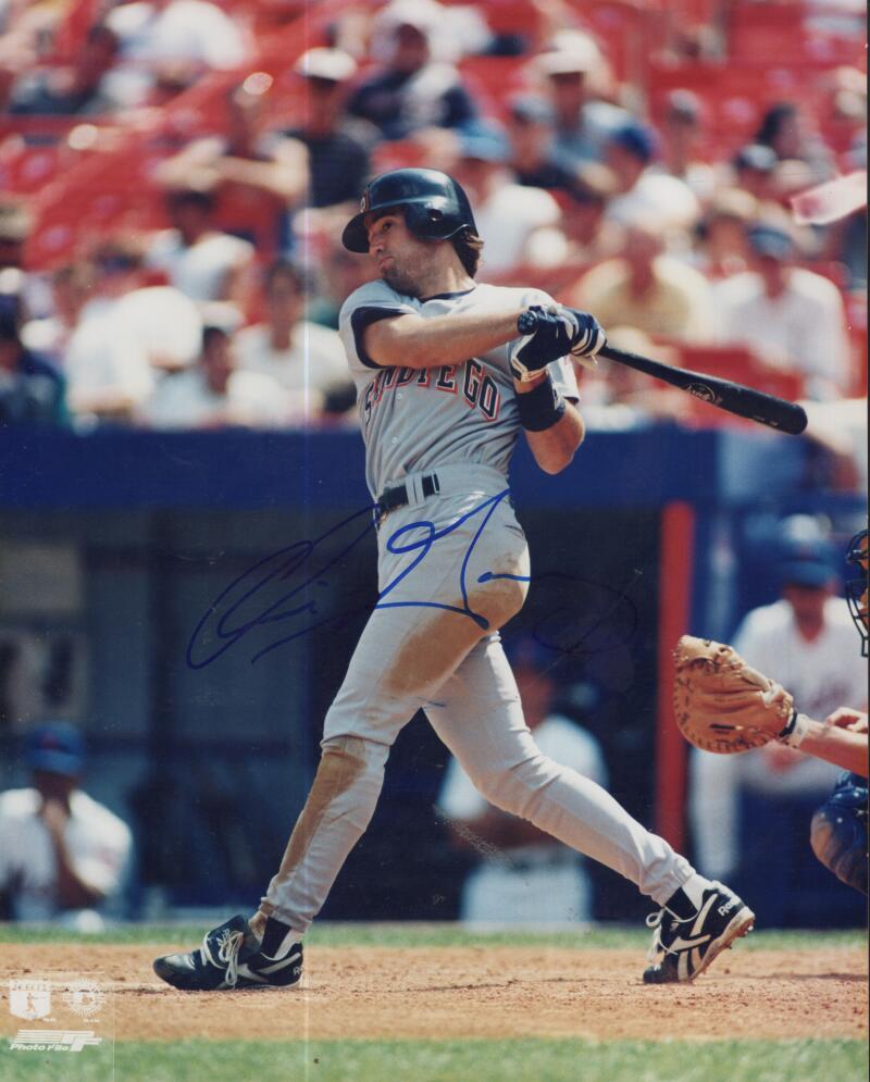 CHRIS GOMEZ PADRES  SIGNED AUTOGRAPHED 8X10 PHOTO W/ COA 