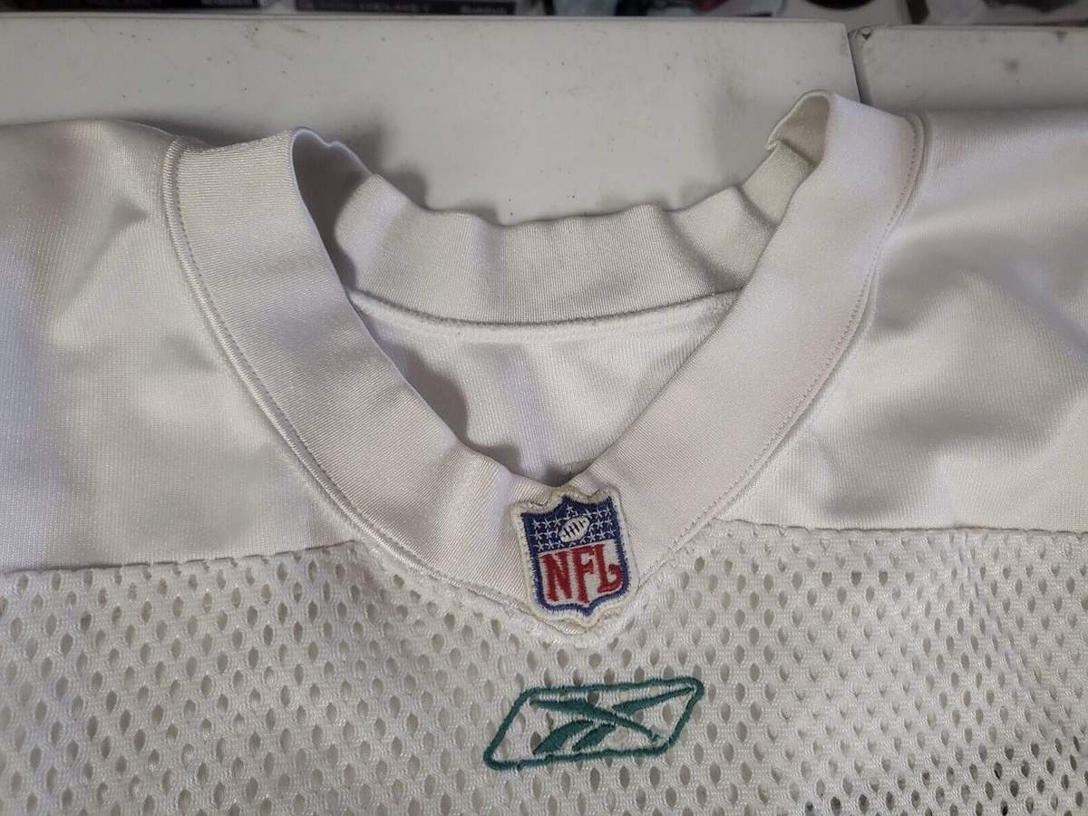 MIAMI DOLPHINS #89 WHITE PRACTICE GAME FISH NET REEBOK VINTAGE JERSEY MENS SZ 54