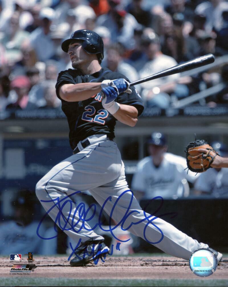 XAVIER NADY "XMAN" NEW YORK METS SIGNED AUTOGRAPHED 8X10 PHOTO W/ COA