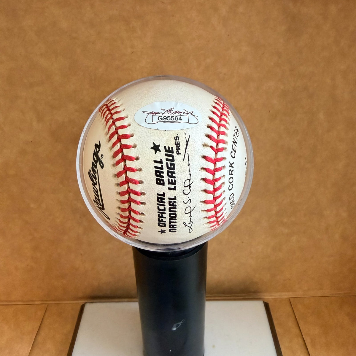 JOE MORGAN HOF 90 REDS SIGNED AUTOGRAPHED N.L. BASEBALL JSA AUTH