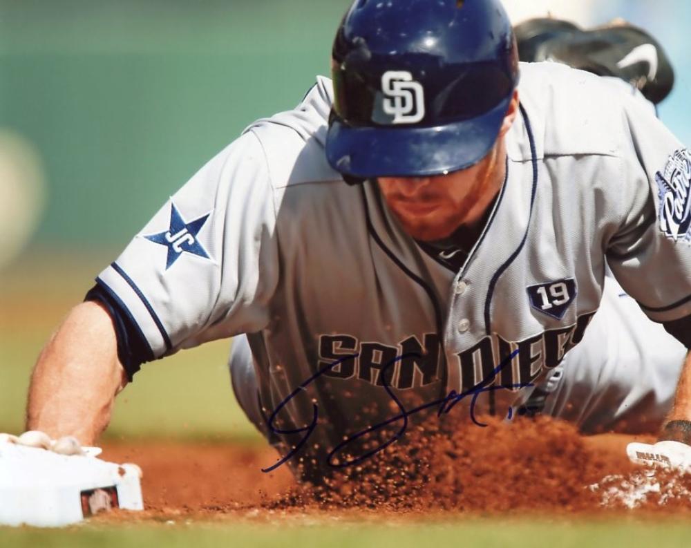 CORY SPANGENERG SLIDING PADRES SIGNED AUTOGRAPHED 8X10 PHOTO W/COA